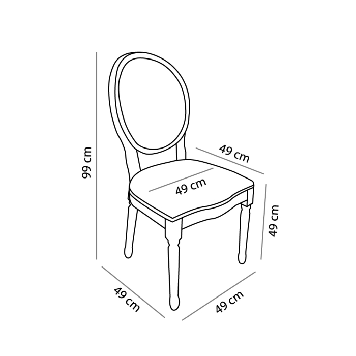 Set 2 scaune de dining din catifea neagră [6]