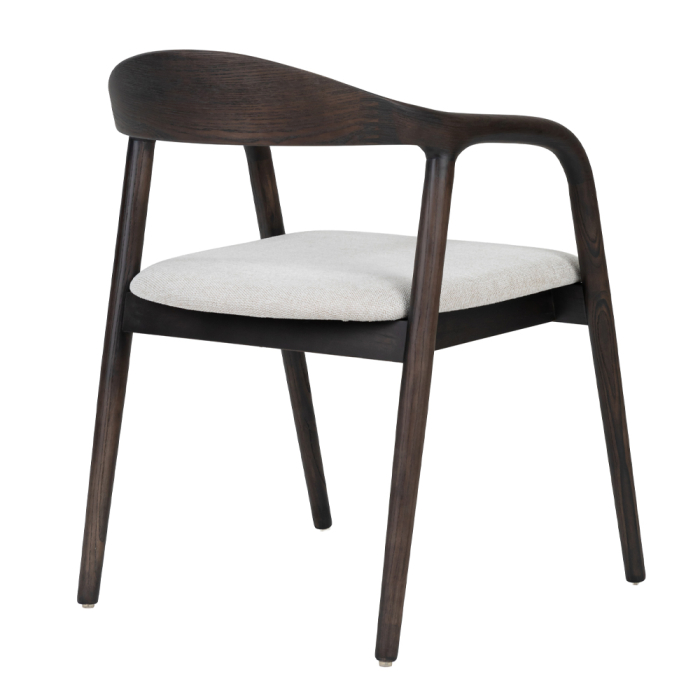 Set 2 scaune de dining din lemn de frasin maro [3]