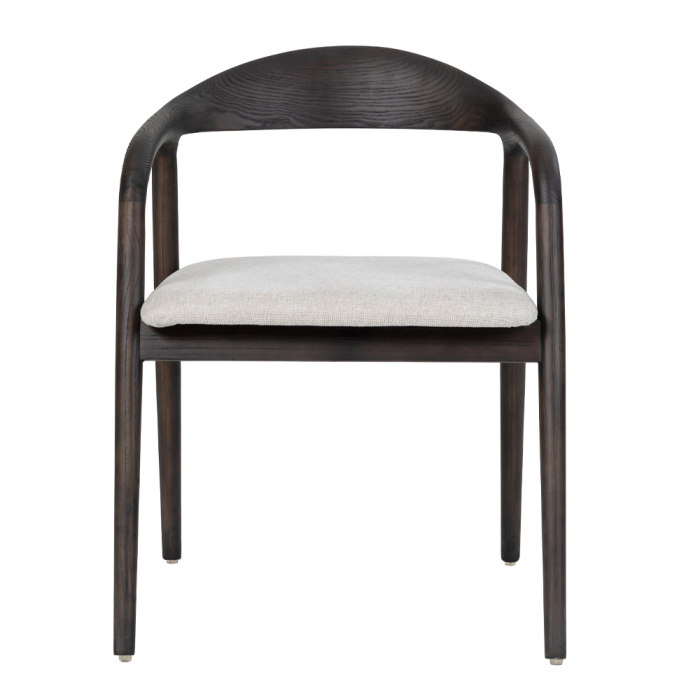 Set 2 scaune de dining din lemn de frasin maro [5]