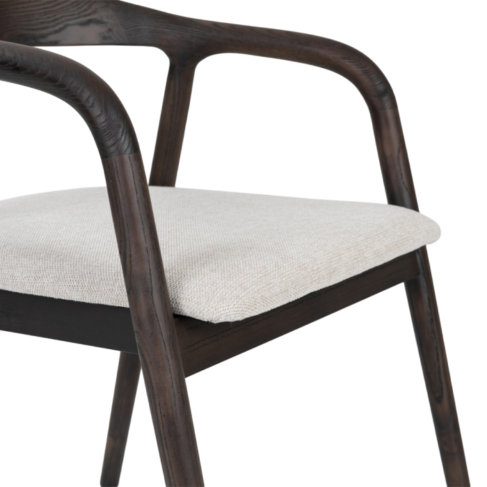 Set 2 scaune de dining din lemn de frasin maro [7]