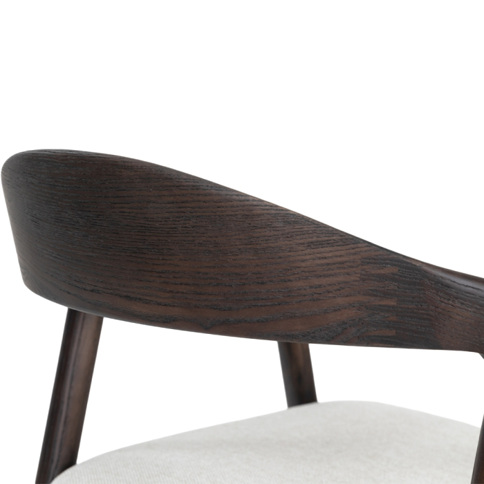 Set 2 scaune de dining din lemn de frasin maro [6]