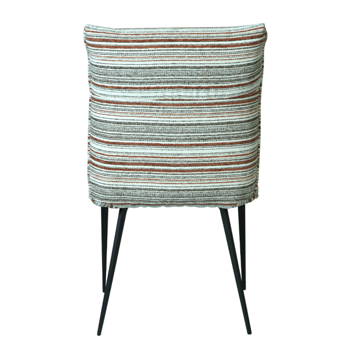 Set 2 scaune de dining din stofă chenille multicolor [3]