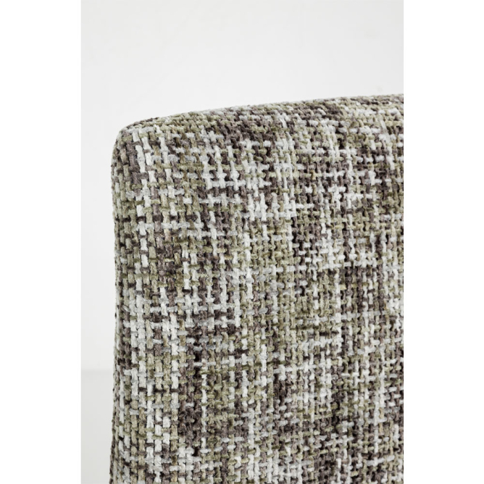 Set 2 scaune de dining din stofă chenille verde [6]