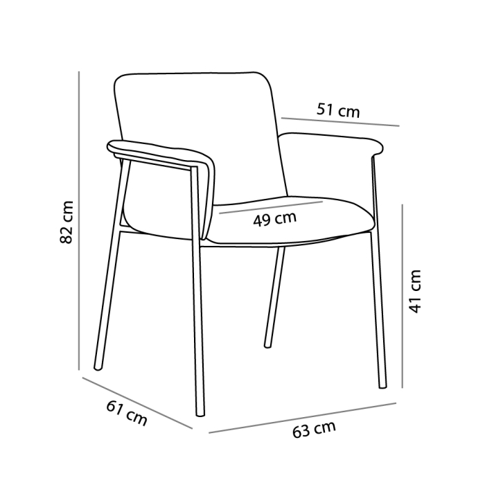 Set 2 scaune de dining din stofă verde tip bucle [7]
