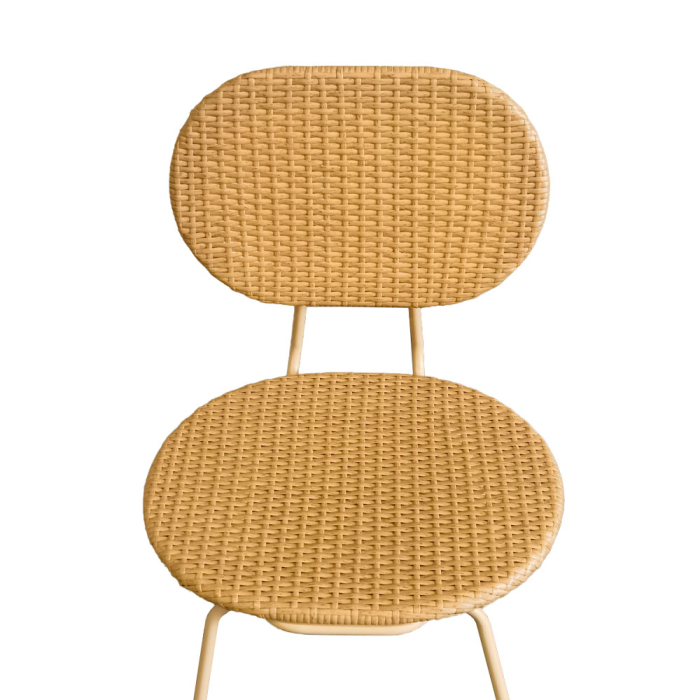 Set 2 scaune de dining și grădină din ratan sintetic maro [5]