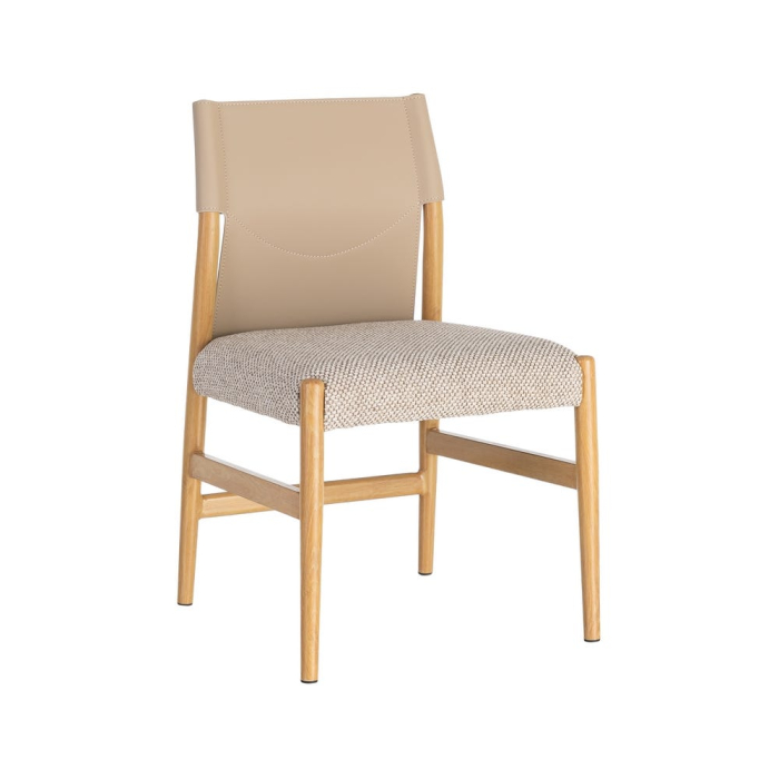 Set 2 scaune de dining și Horeca din metal cu aspect de lemn [12]