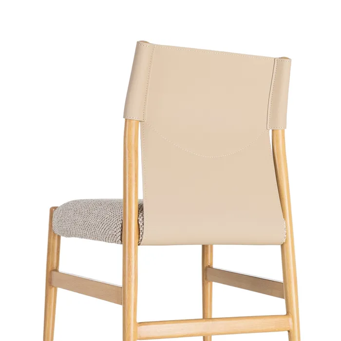 Set 2 scaune de dining și Horeca din metal cu aspect de lemn [3]