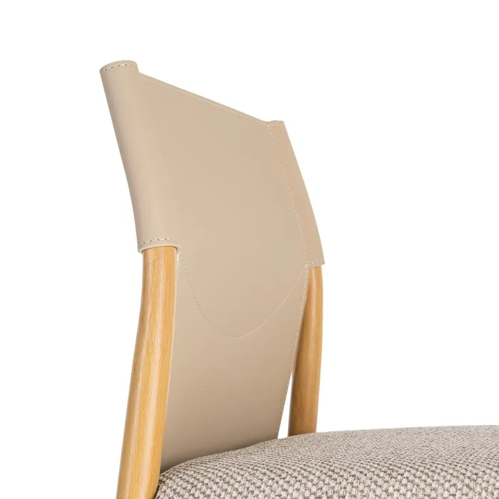 Set 2 scaune de dining și Horeca din metal cu aspect de lemn [2]