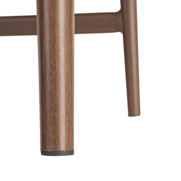 Set 2 scaune de dining și Horeca din metal maro cu tapițerie crem [6]