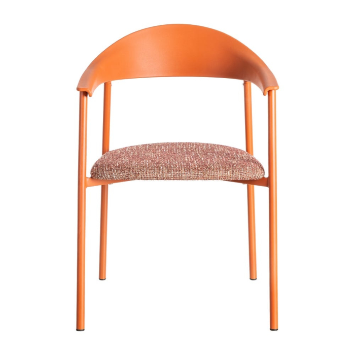 Set 2 scaune dining interior exterior din polipropilenă și stofă [3]