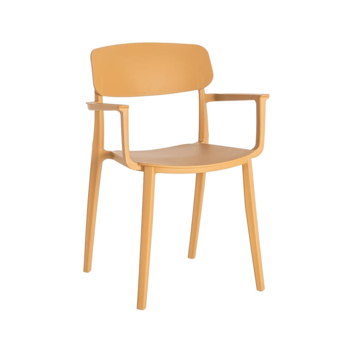 Set 2 scaune grădină plastic portocaliu stivuibile [12]