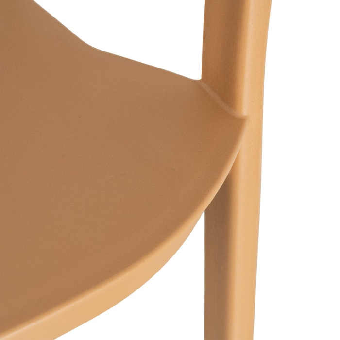 Set 2 scaune grădină plastic portocaliu stivuibile [9]