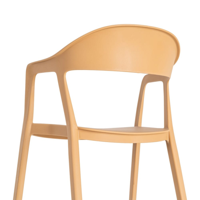 Set 2 scaune grădină plastic portocaliu stivuibile [11]