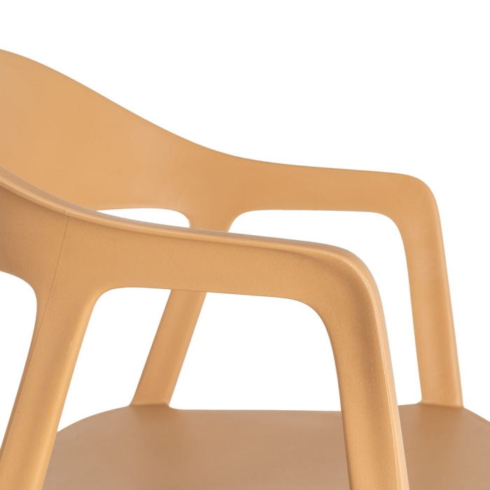 Set 2 scaune grădină plastic portocaliu stivuibile [2]