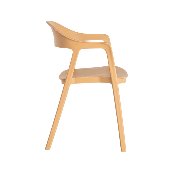 Set 2 scaune grădină plastic portocaliu stivuibile [5]