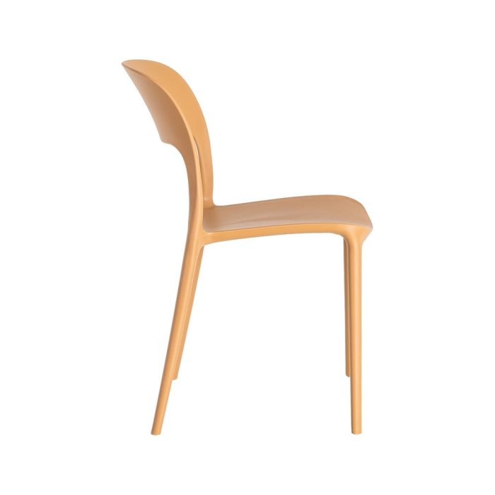 Set 2 scaune grădină plastic portocaliu stivuibile [5]