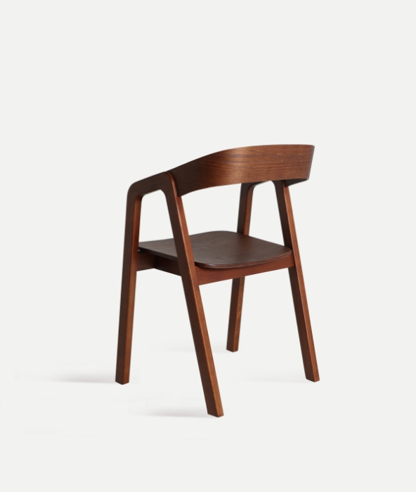 Set 2 scaune din lemn de fag maro REDE – set elegant pentru dining [2]