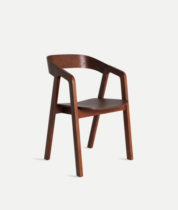 Set 2 scaune din lemn de fag maro REDE – set elegant pentru dining [3]