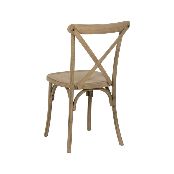 Set 2 scaune dining și HORECA natur cu spătar tip X din polipropilenă [5]