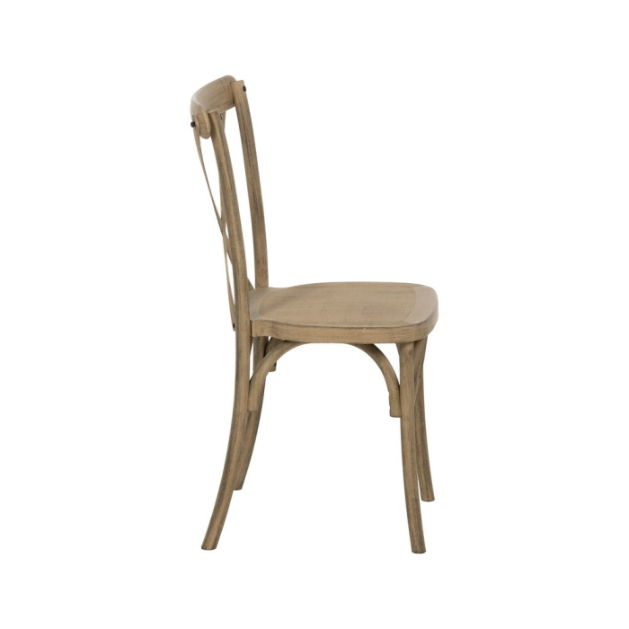 Set 2 scaune dining și HORECA natur cu spătar tip X din polipropilenă [4]