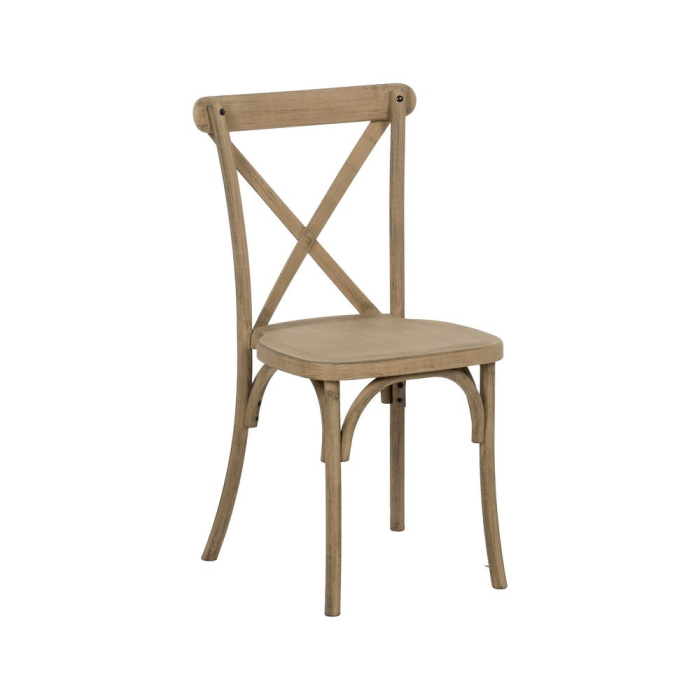 Set 2 scaune dining și HORECA natur cu spătar tip X din polipropilenă [3]