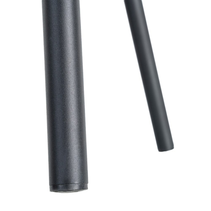 Set 2 scaune dining stofă maro metal negru [10]