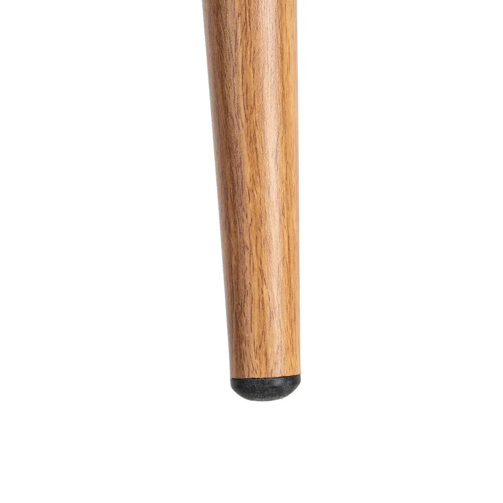 Set 2 scaune dining stofă portocalie metal maro deschis [11]