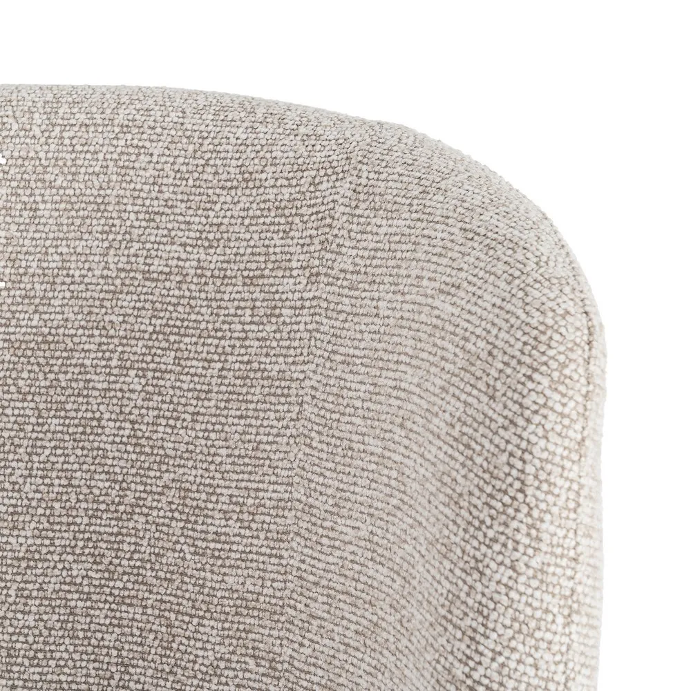 Set 2 scaune dining și Horeca tapițate stofă bej marmorat pe structură metalică [10]