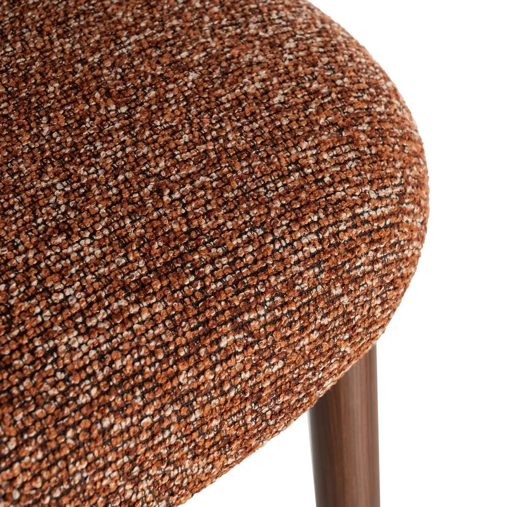 Set 2 scaune dining și Horeca tapițate stofă teracotă marmorată [11]