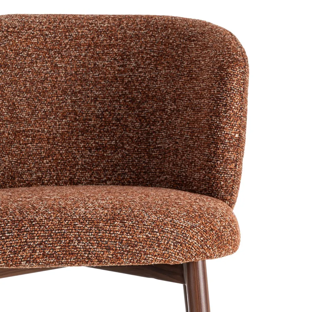 Set 2 scaune dining și Horeca tapițate stofă teracotă marmorată [9]