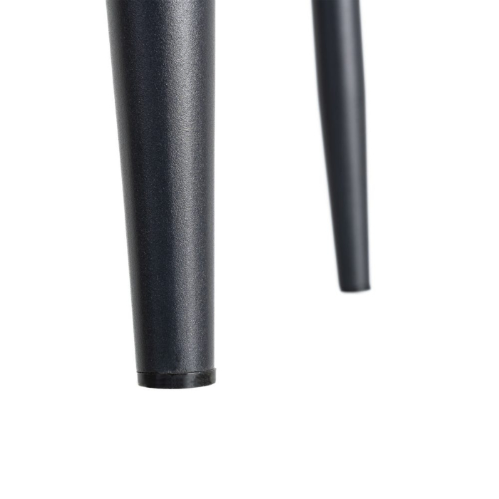 Set 2 scaune dining tapițate gri cu picioare metalice negre [12]