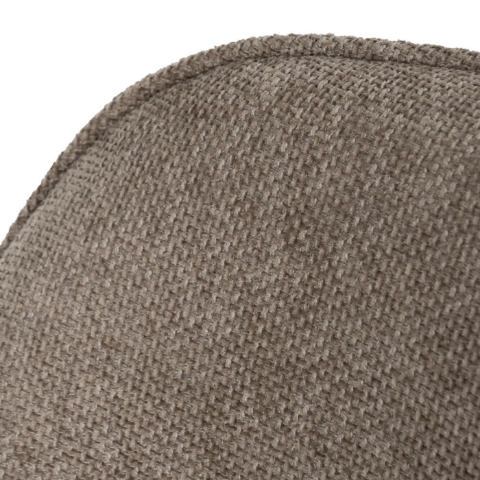 Scaune taupe tapițate cu brațe – set 2 bucăți, design curbat horeca [7]
