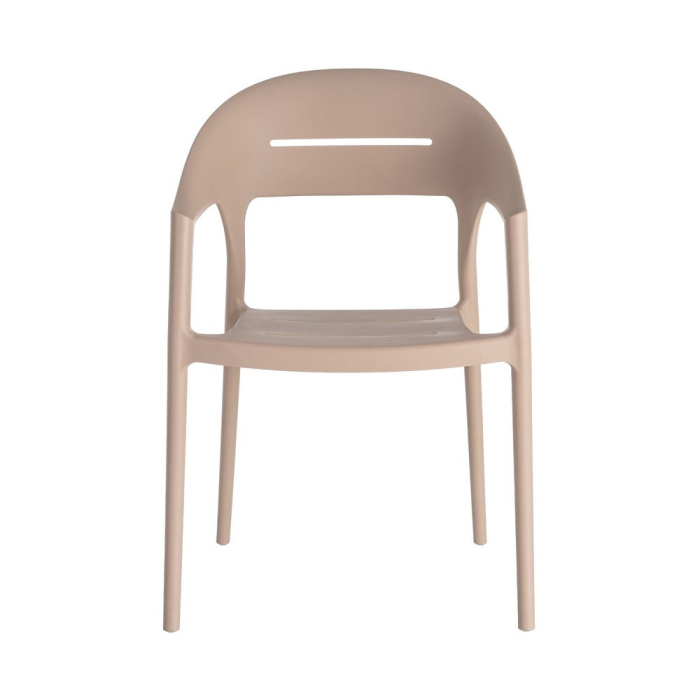 Set 2 scaune HoReCa pentru exterior din polipropilenă bej [8]