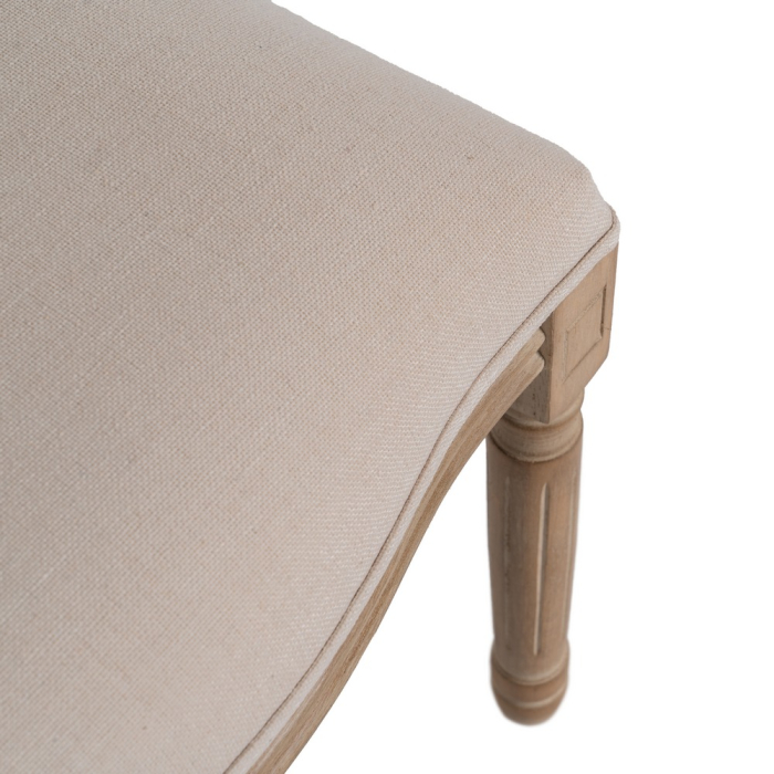 Set 2 scaune împletite alb-bej din lemn și textil [8]