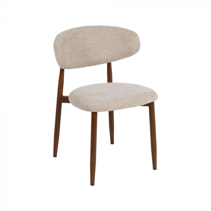 Set scaune bej moderne cu picioare metalice pentru dining sau horeca [2]