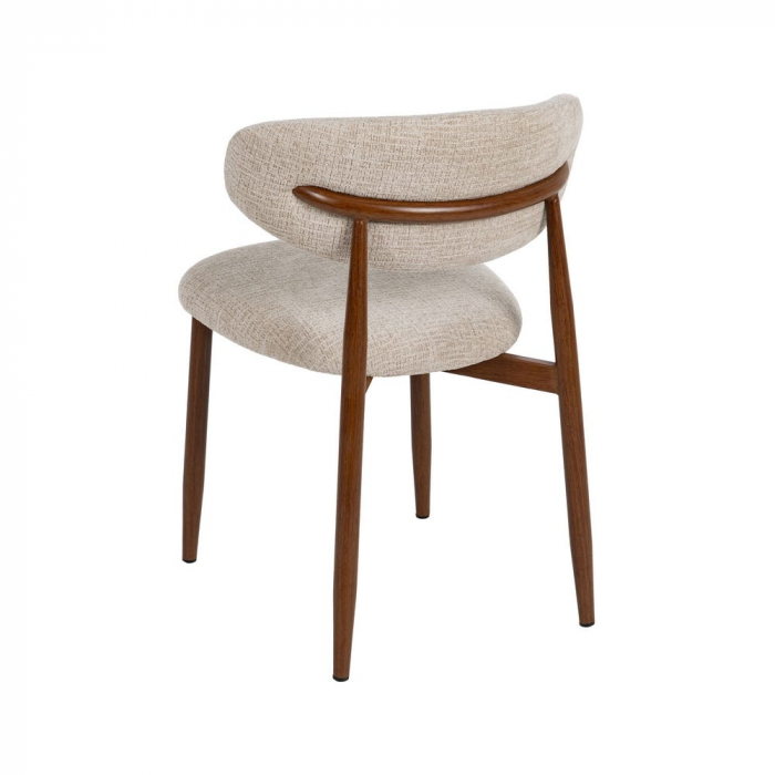 Set scaune bej moderne cu picioare metalice pentru dining sau horeca [4]