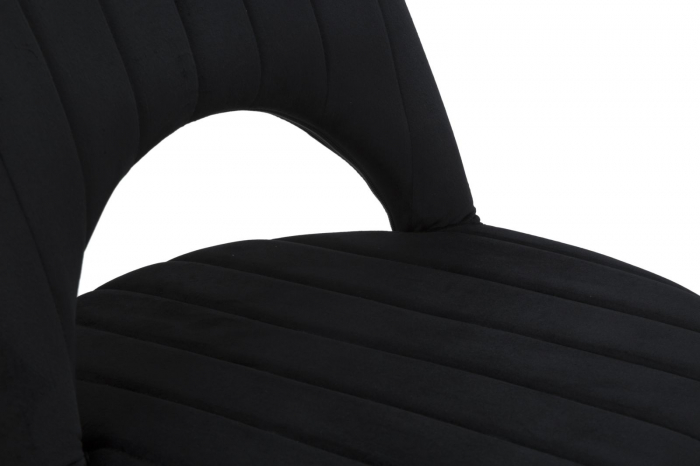 Set 2 Scaune Tapitate Negre Accent Glamour CreativDeco [7]