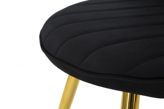 Set 2 Scaune Tapitate Negre Accent Glamour CreativDeco [8]