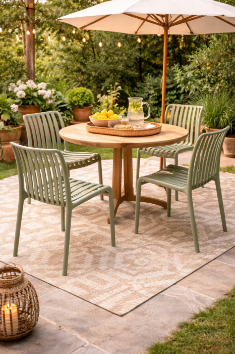 Scaune verzi stivuibile moderne|Mobilier grădină de calitate [2]