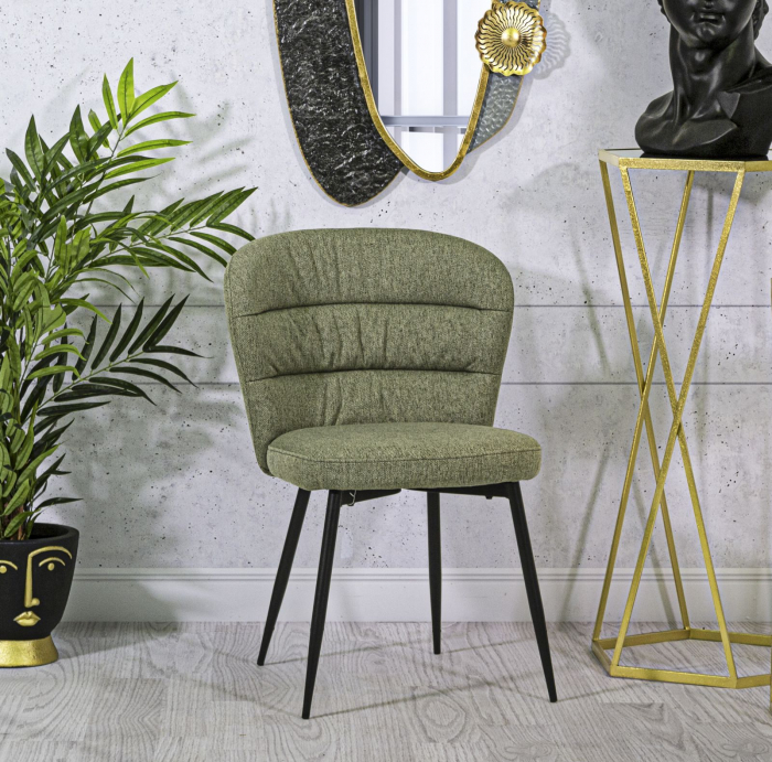 Set Scaune Tapitate Moderne Picioare Metalice CreativDeco [8]