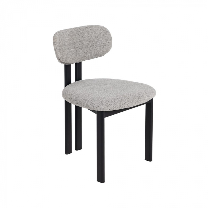 Set 2 scaune gri moderne cu structură metalică – CreativDeco [3]