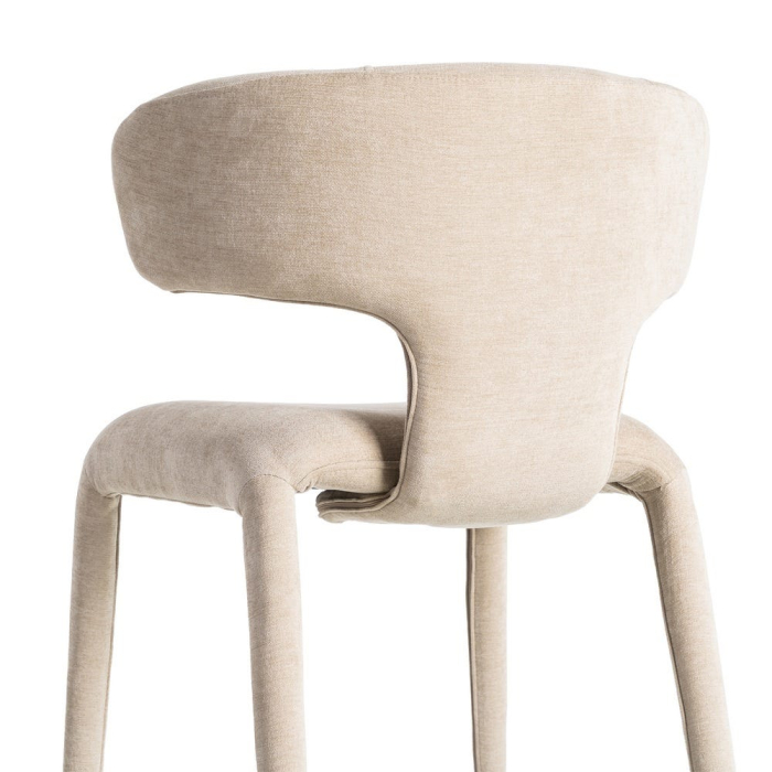 Set 2 scaune taupe tapițate integral pentru dining [6]