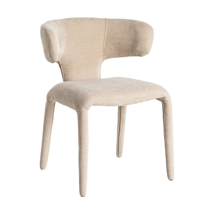 Set 2 scaune taupe tapițate integral pentru dining [2]