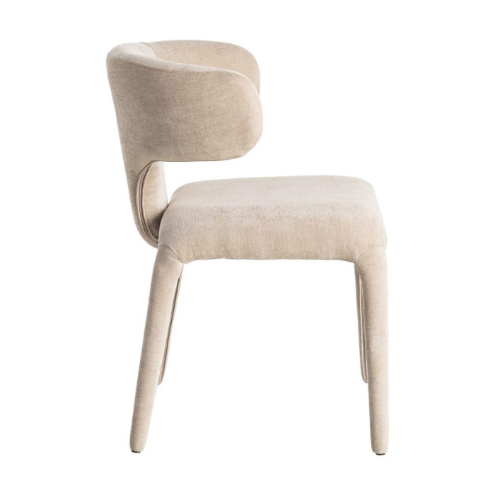 Set 2 scaune taupe tapițate integral pentru dining [4]