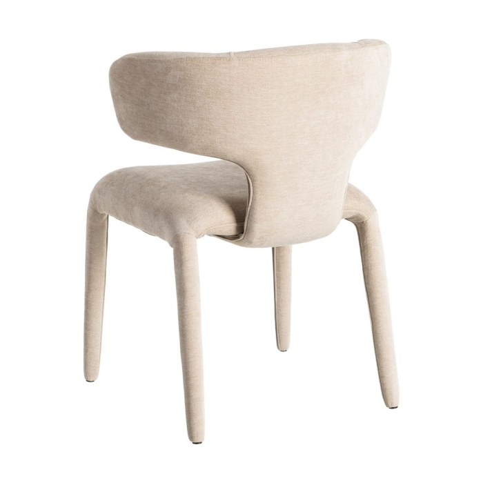 Set 2 scaune taupe tapițate integral pentru dining [5]