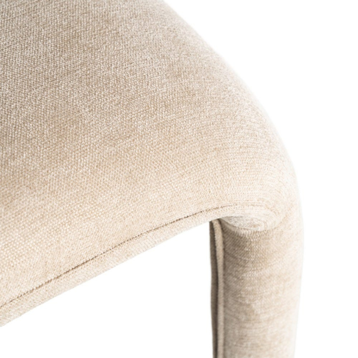 Set 2 scaune taupe tapițate integral pentru dining [11]