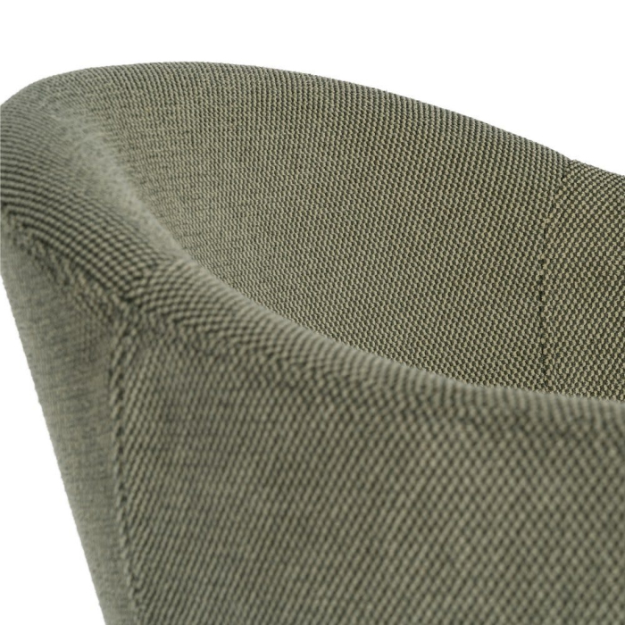 Set 2 scaune verzi tapitate cu brațe din stofă cu structură metalică interior [6]