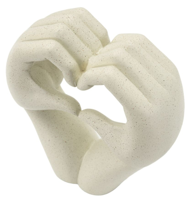 Set 2 sculpturi rasina natural Love Stons Mauro Ferretti [4]