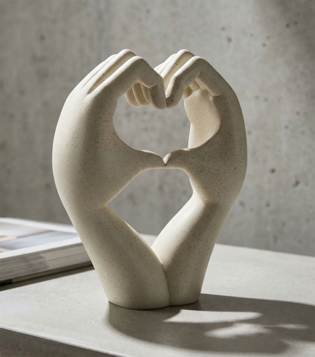Set 2 sculpturi rasina natural Love Stons Mauro Ferretti [7]