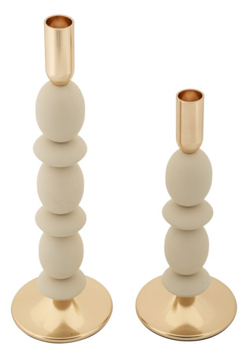 Sfeșnice metalice decorative crem Shuttle [2]